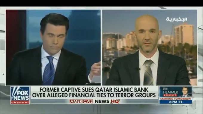 بالفيديو.. صحفي أمريكي يتهم بنك قطر الإسلامي بتمويل الإرهاب