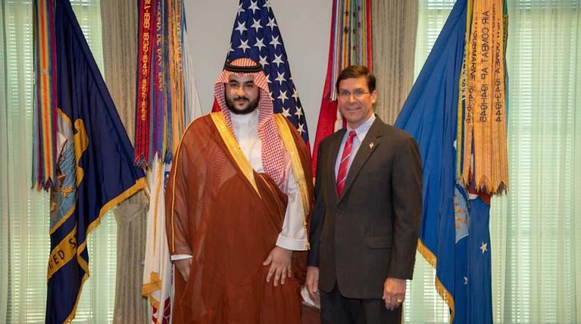 خالد بن سلمان يناقش مع وزير الدفاع الأمريكي تطورات الأحداث