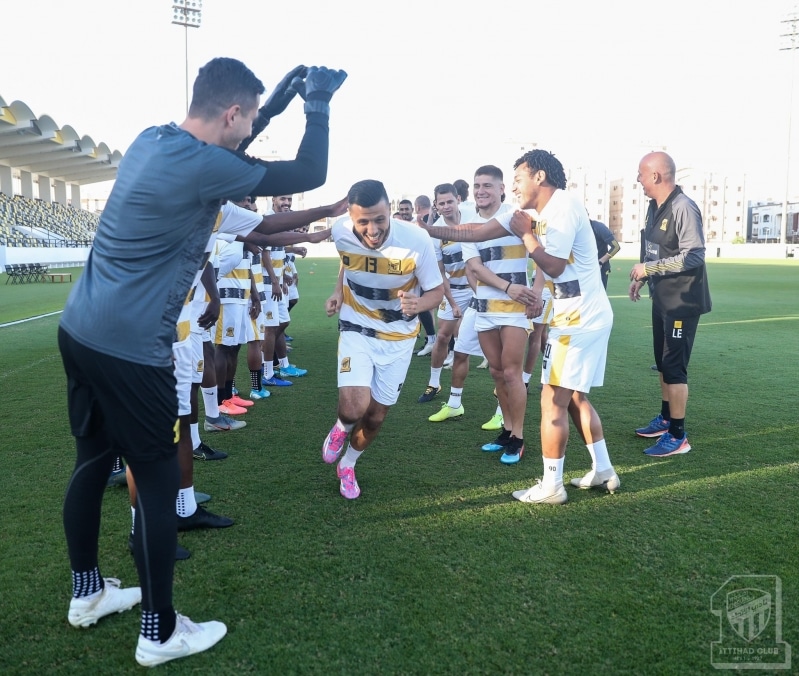 البدري في تدريبات الاتحاد الجماعية