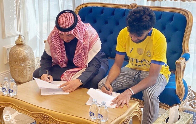 خالد الغنام ورئيس نادي النصر