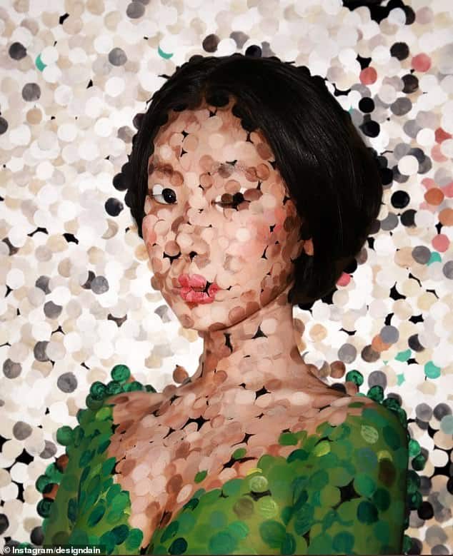 حبيرة مكياج ترسم أوهامًا بصرية بالمكياج
