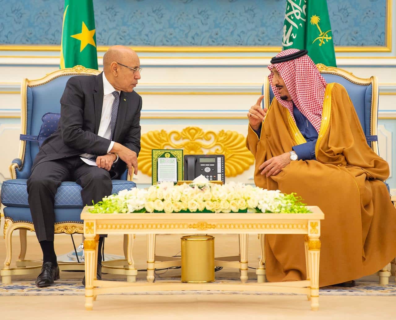 صدور بيان مشترك في ختام زيارة الرئيس الموريتاني للمملكة