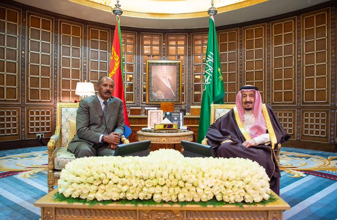 الملك سلمان يبحث مع رئيس إريتريا مستجدات الأحداث في القرن الإفريقي والمنطقة