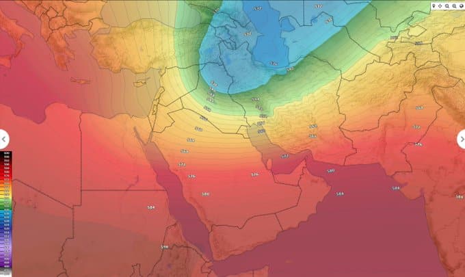 كتلة هوائية قطبية شديدة البرودة تندفع نحو المملكة