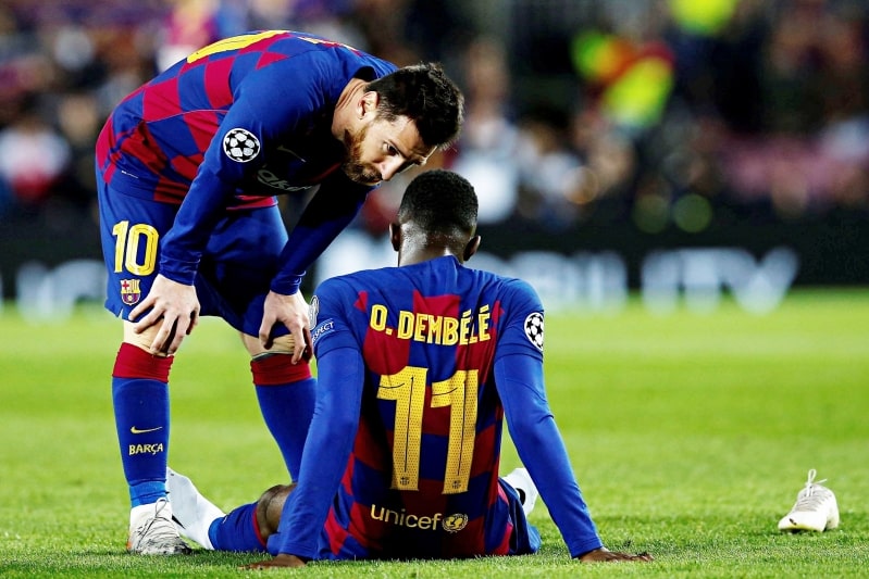 نجم برشلونة ديمبلي