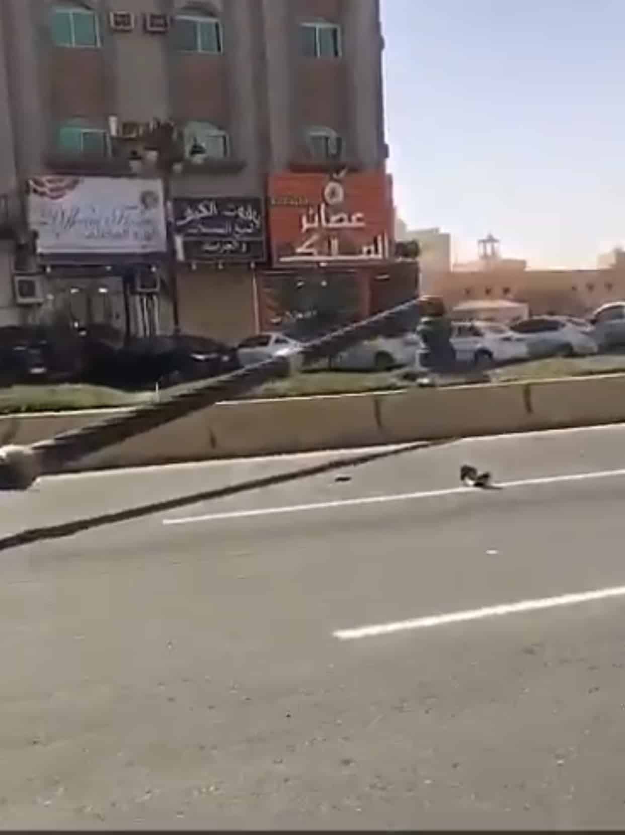 فيديو وصور.. سقوط أعمدة الإنارة في تبوك بسبب الرياح الشديدة