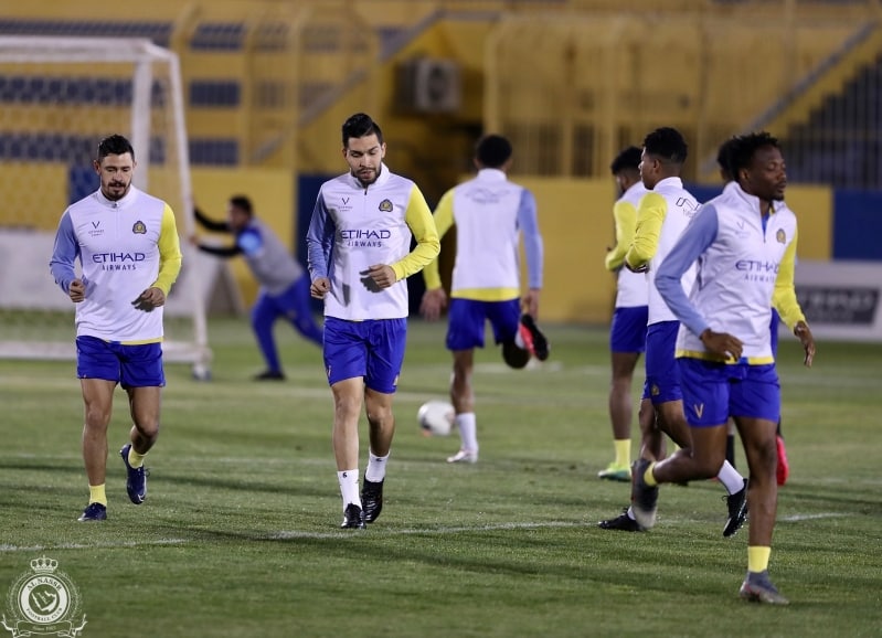 النصر يستعد لمباراة الرائد