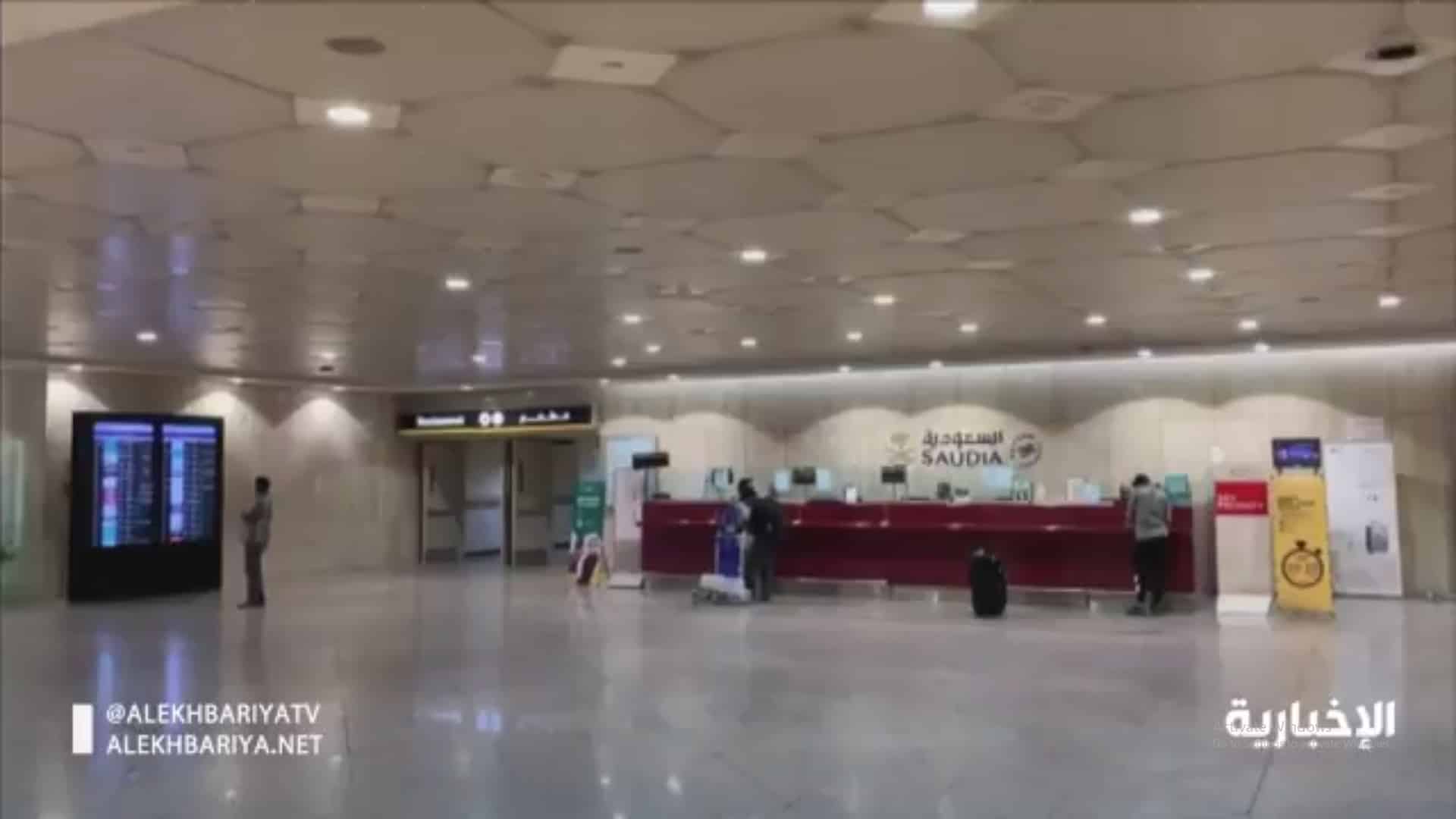 فيديو.. هدوء في مطار الملك فهد بسبب المخاوف من كورونا