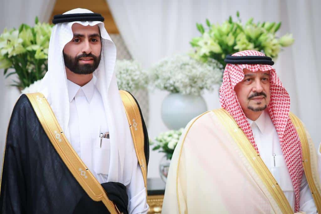 الشيخ عبدالله القرني يحتفل بزواج ابنه بحضور أمير الرياض