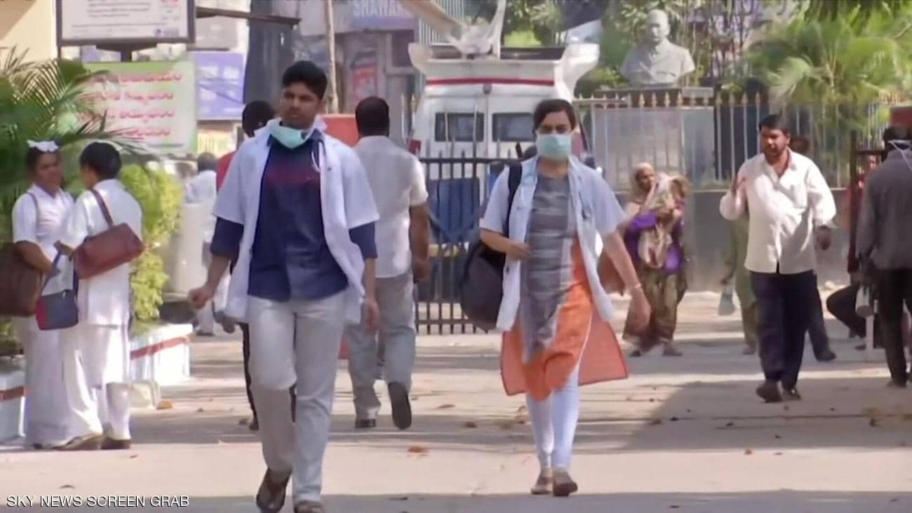 الهند تسجل 1334 إصابة جديدة بفيروس كورونا