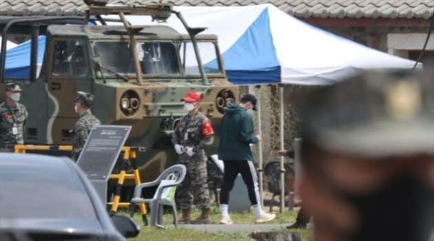 نجم توتنهام يظهر في ثكنة عسكرية بـ كوريا الجنوبية