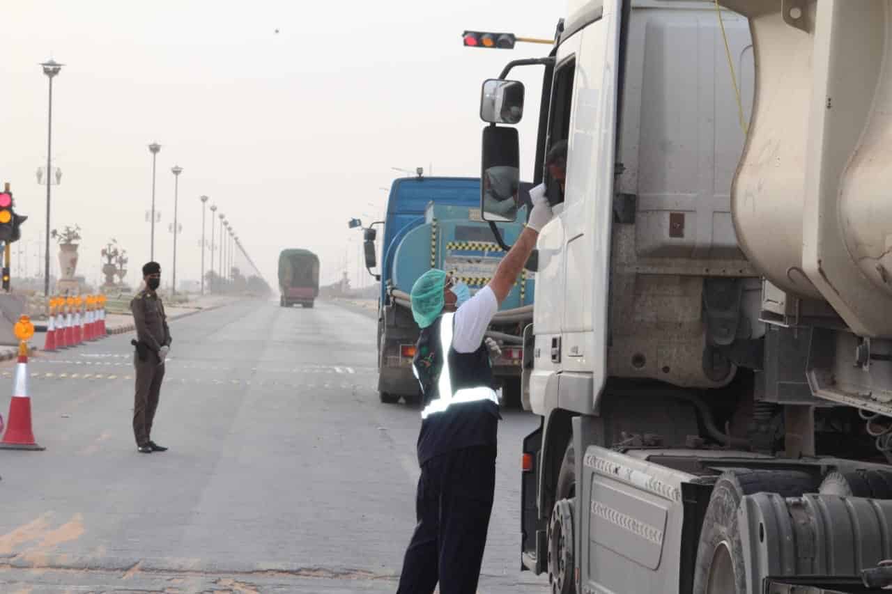 مطالب بنقاط فرز بصري لكشف كورونا عند مداخل حفر الباطن