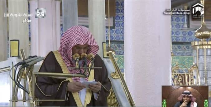 فيديو.. خطيب المسجد النبوي: القرار بالبيوت زمن الآفات والمخاطر فيه حفظ وسلامة