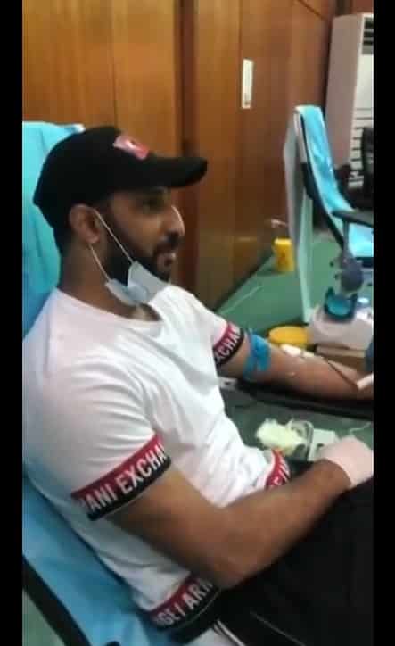 فيديو.. المسيليم يُشارك في حملة التبرع بالدم