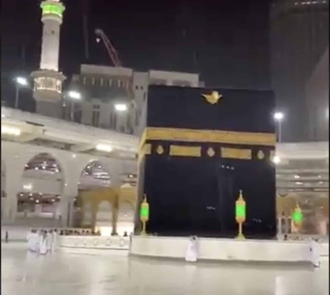 فيديو.. أمطار الخير في المسجد الحرام