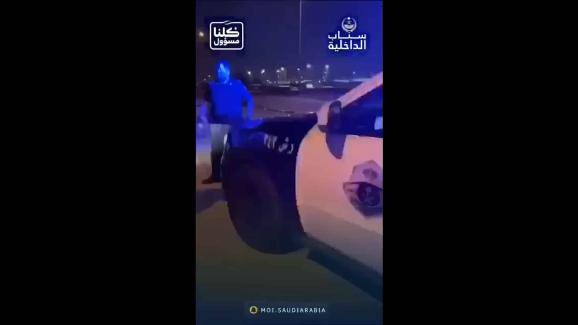 فيديو يظهر ضبط حالات منع التجول داخل أحياء شمال الرياض