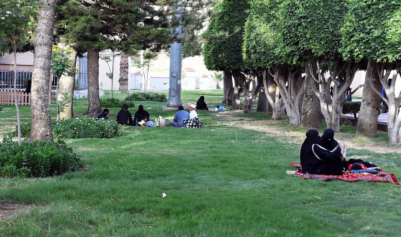 الحدائق العامة في عسير تستقبل الزوار وسط إجراءات احترازية