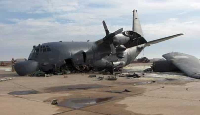 انزلاق طائرة عسكرية أمريكية في مطار بالعراق