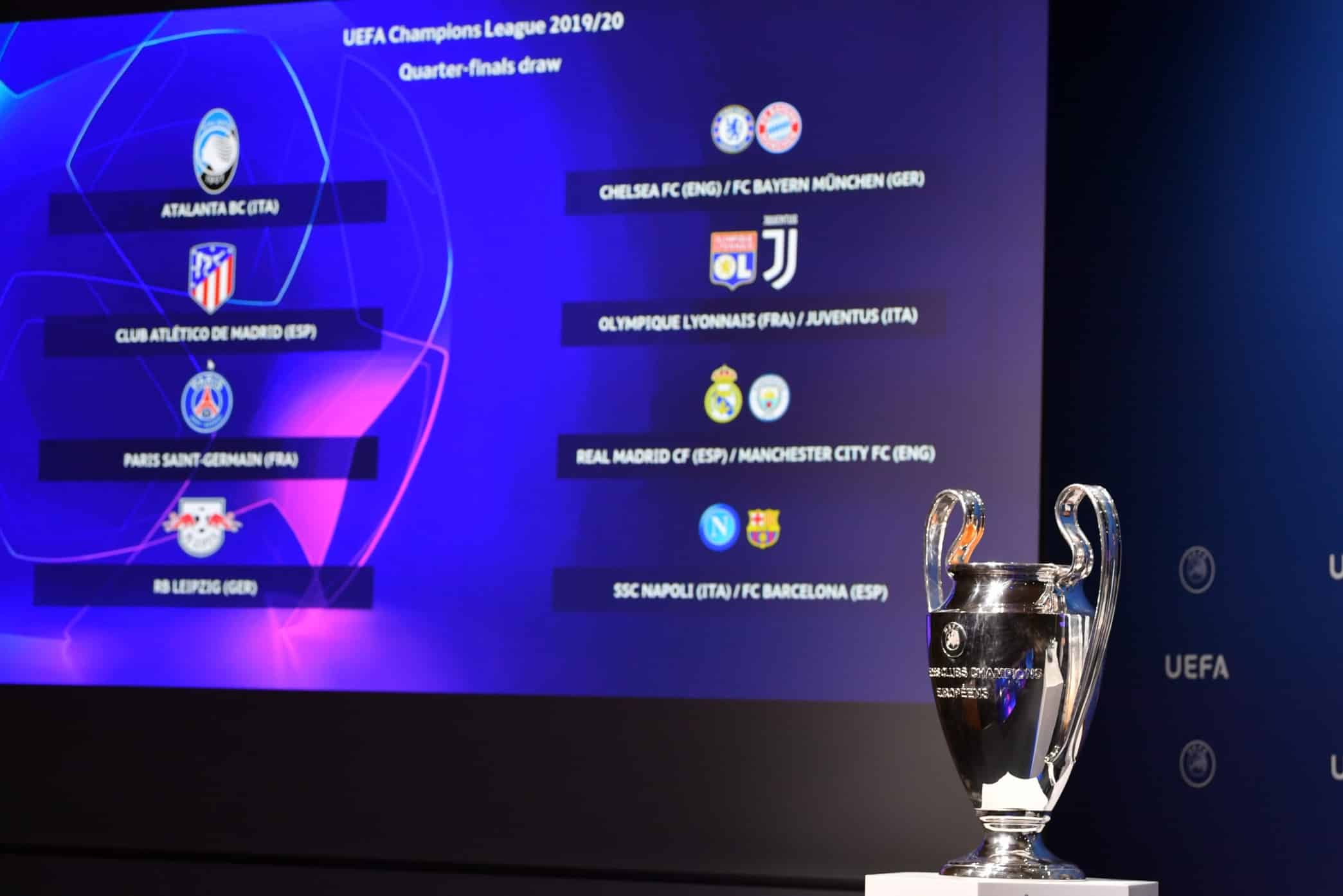 يويفا يعلن مواعيد مباريات دوري أبطال أوروبا 2020
