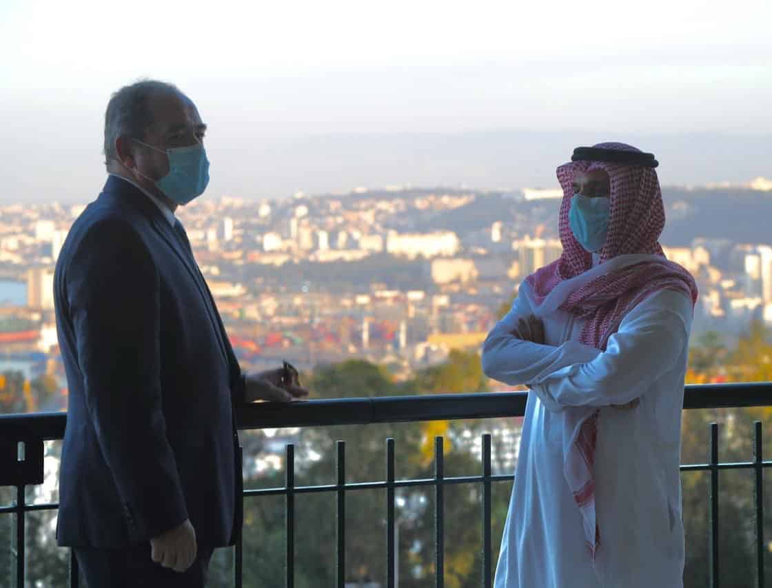 فيصل بن فرحان في الجزائر ولقاء أخوي مع وزير الخارجية بوقادوم