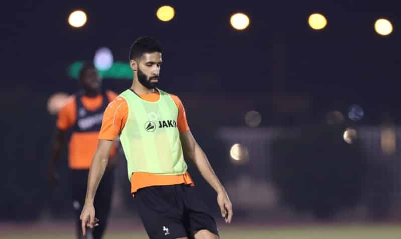 الهزاع في تدريبات الاتفاق