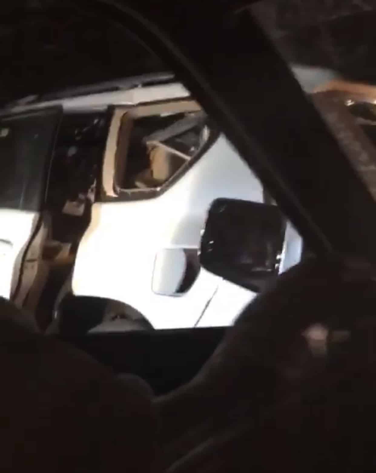 فيديو.. حادث مروع بسبب انهيار الصخور بعقبة ضلع
