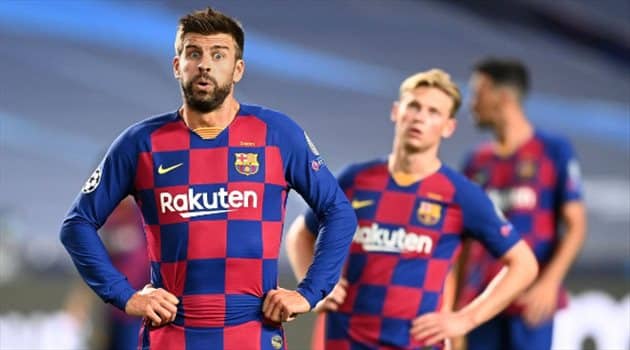 بعد الخسارة بالثمانية .. 7 لاعبين يستعدون لمغادرة برشلونة