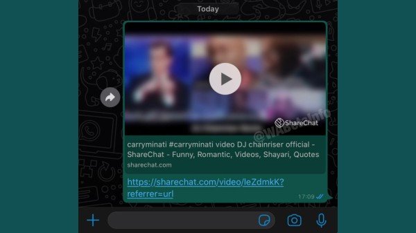 WhatsApp يتيح تشغيل مقاطع فيديو ShareChat (2)