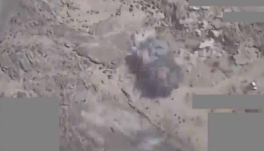 فيديو.. التحالف يستهدف عتاد الميليشيات الحوثية