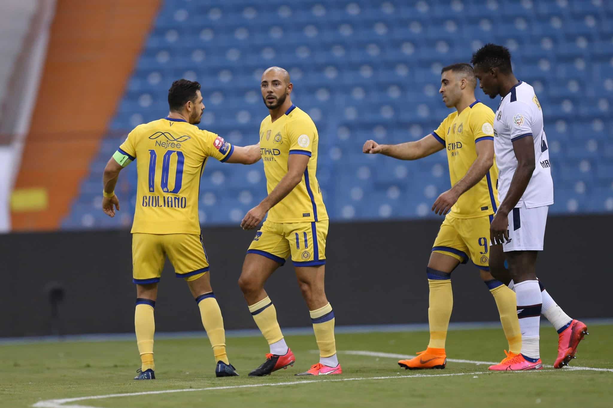 دوري محمد بن سلمان.. النصر يدك شباك العدالة بسداسية