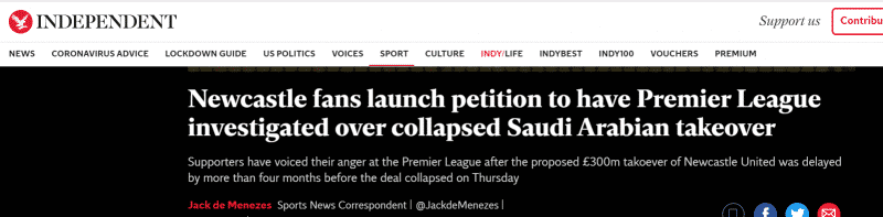 60 ألف بريطاني يطالبون بوريس جونسون بالتدخل لإحياء صفقة نيوكاسل 
