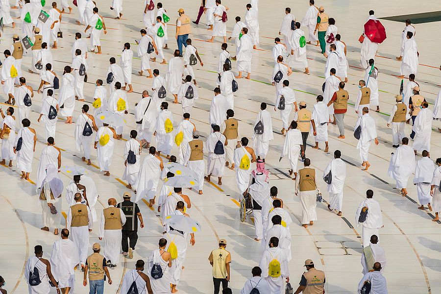 صورة الحجاج أثناء طواف الوداع ضمن أفضل أحداث 2020