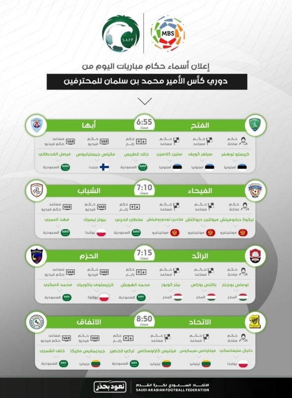 مباريات اليوم