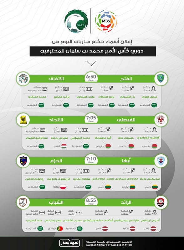 مباريات اليوم