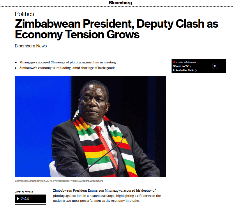 هل يحدث انقلاب في زيمبابوي؟