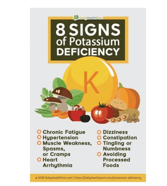7 علامات تدل على نقص البوتاسيوم في جسمك