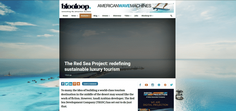 Blooloop مشروع البحر الأحمر عمل خيالي على أرض الواقع