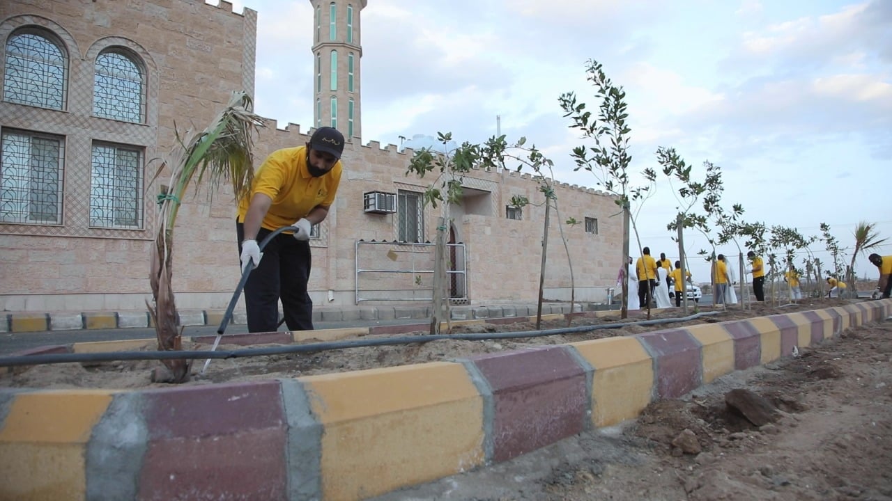 نشامى الحي بخيبر الجنوب يفعلون فرصة حفظ الطبيعة ومواردها