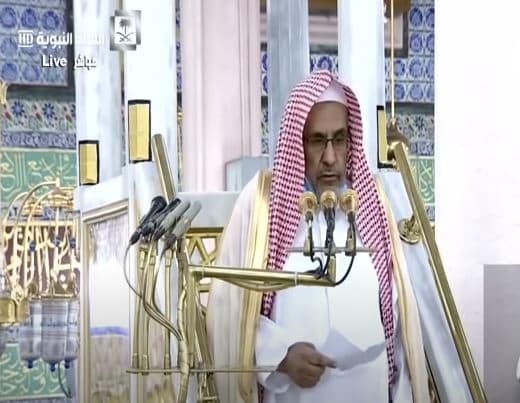 فيديو.. خطيب المسجد النبوي: عليكم بالأخلاق الحسنة والأفعال الطيبة