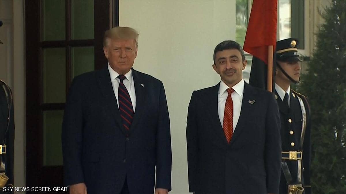 عبدالله بن زايد في البيت الأبيض ويلتقي ترامب قبل توقيع معاهدة السلام