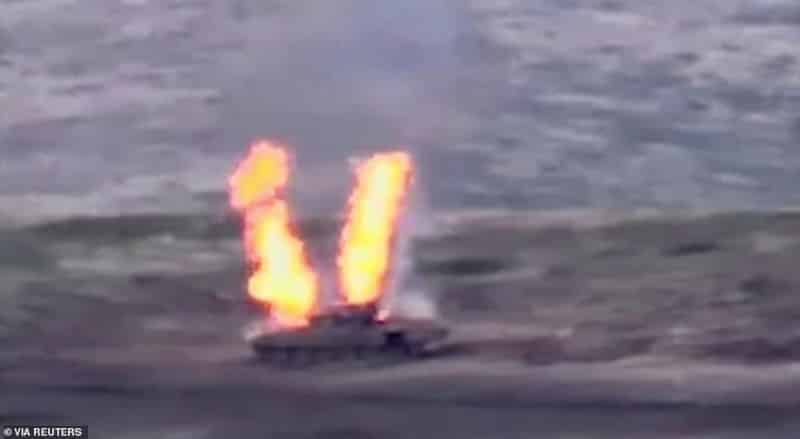 فيديو.. لحظة تفجير طائرة F-16 تركية لمدرعة أرمينية