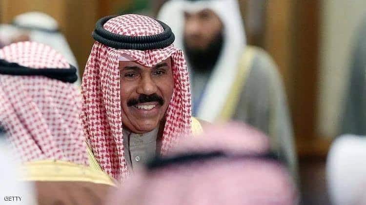 أمير الكويت الشيخ نواف الأحمد الصباح في مجلس الأمة لآداء اليمين الدستورية