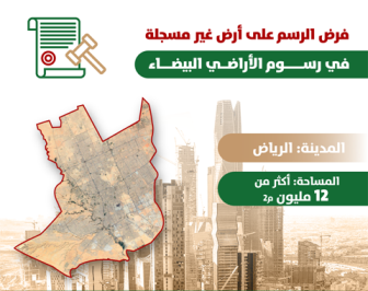 تسجيل أرض بمساحة 12 مليون م2 وفرض الرسم عليها بأثر رجعي في الرياض
