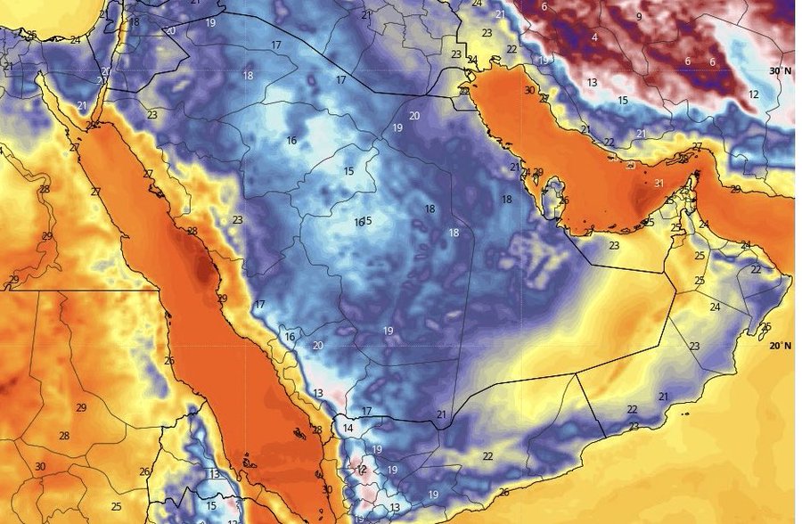 الحصيني يتوقع انخفاض الحرارة بدءاً من الغد وينصح الكشاتة بالملابس الشتوية