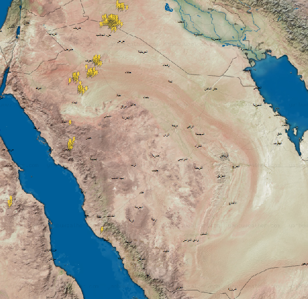 الحصيني : المنخفض الجوي يتزحزح شمال السعودية ويتوسع