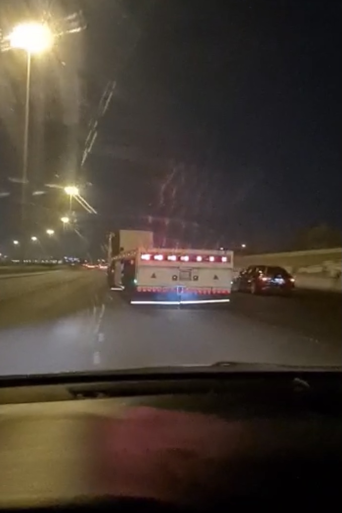 المرور : ضبط قائد شاحنة قاد بسرعة جنونية في جدة