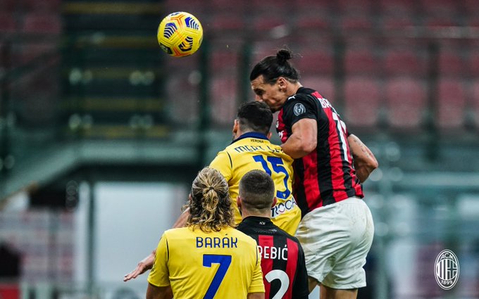 إنجاز مميز لـ إبراهيموفيتش بعد مباراة Milan vs Verona