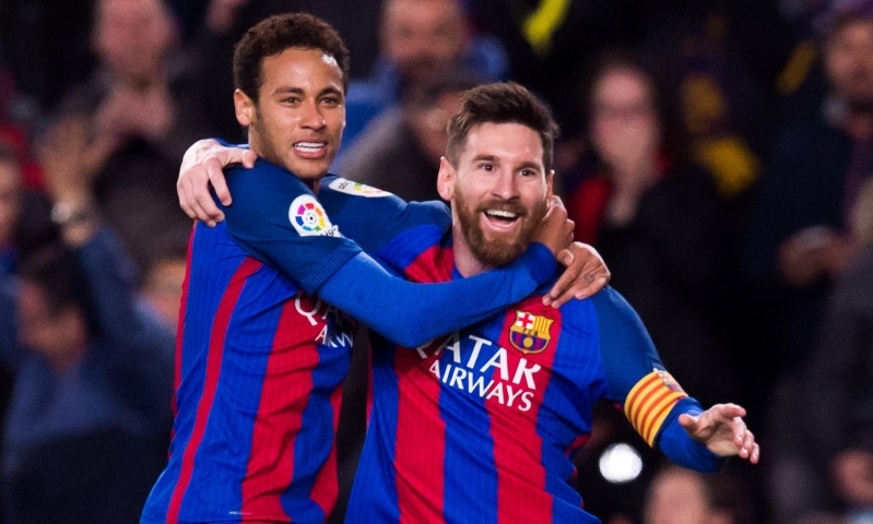 مفاجأة صادمة لجمهور برشلونة بشأن ميسي 4 نيمار وميسي