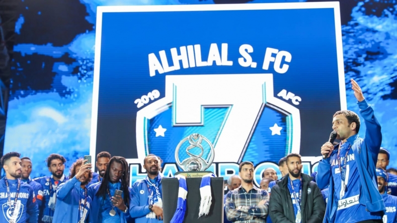 الهلال يحتفل باللقب الآسيوي