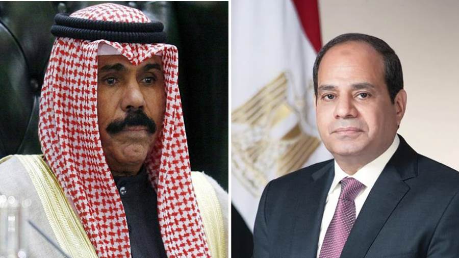 رسالة خطية من أمير الكويت للرئيس المصري 